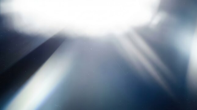 Abstract light streaks overlay background with dust particles and film grain for dramatic effect