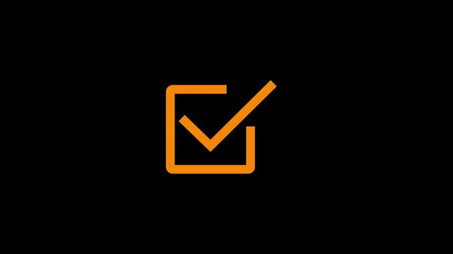 Check mark animation motion. Animated tick mark icon with circle loading animated.yes approve choice, approved tick mark, verified symbol.