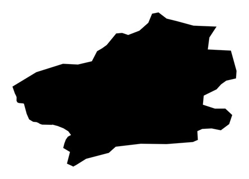 A contour map of Fălești. Moldovan administrative division silhouette