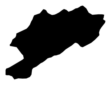 A contour map of Afyonkarahisar. Turkish province silhouette