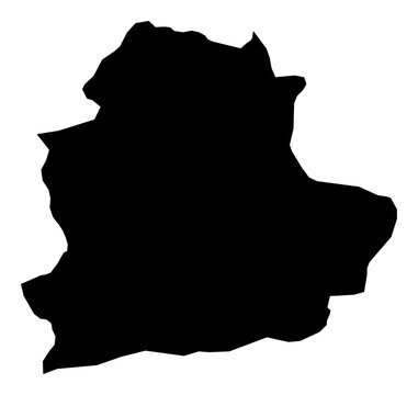 A contour map of &Ccedil;orum. Turkish province silhouette