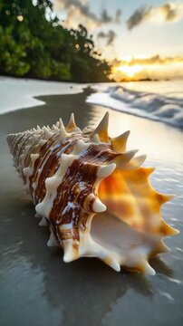 Seashell on Beach