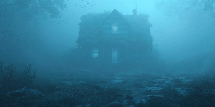 house underwater - mortgage and foreclosure concept with underwater mortgage
