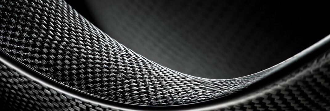 Medium shot showcasing hybrid layup composite cab shells combining carbon and glass fibers focusing on innovative layering techniques for enhanced performance and weight reduction.