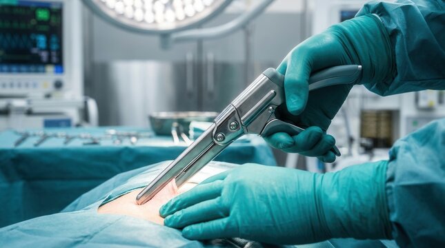 Surgical Precision: A Close-Up View of Advanced Medical Procedures in the Operating Room Scene
