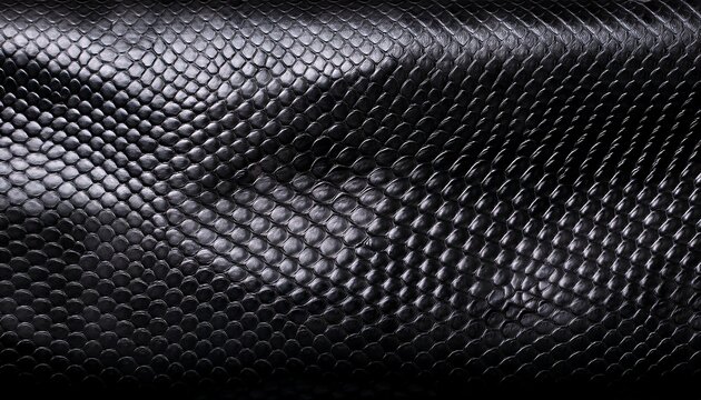 Black Snake Skin Texture For Background