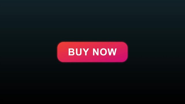 Red buy now button on dark background for online shopping and purchase actions