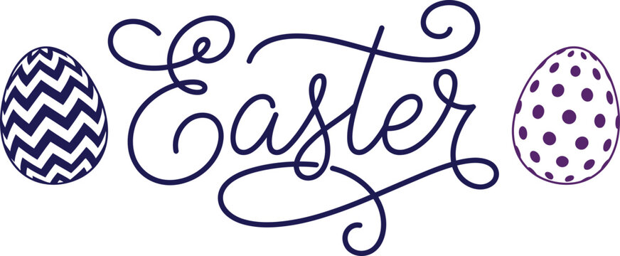 Easter eggs and greeting