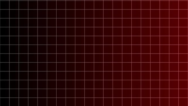 Red neon grid lines animation on dark background