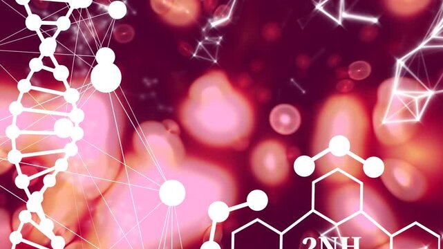 On bokeh emergence, DNA helix pulsing, particles drifting and 2NH3 forming to show molecular shift