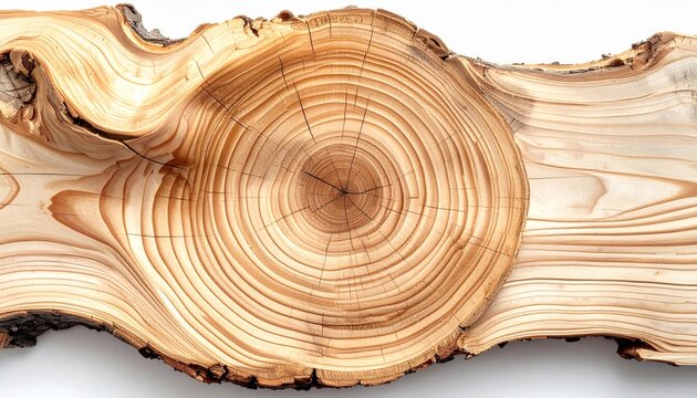 Close-up Rustic Wood Grain Knot Texture Natural Tree Rings Light Brown Organic