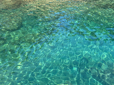 Sea water beautiful clear surface.