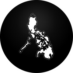Fototapeta premium Philippines Country Map Icon