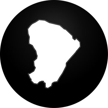French Guiana Country Map Icon