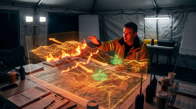 Holographic Wildfire Prediction Modeling