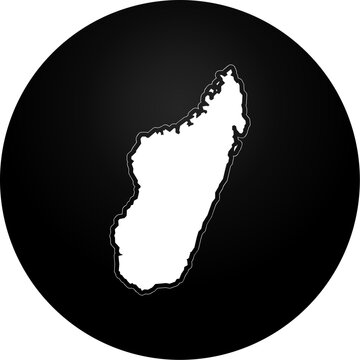 Madagascar Country Map Icon