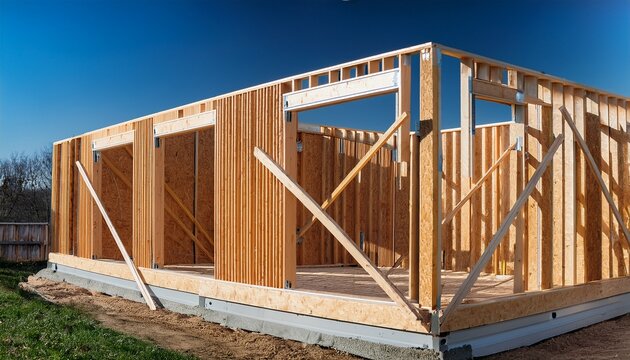 wall with a stud frame