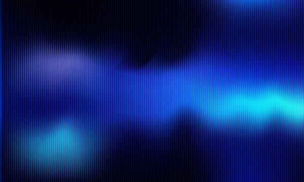 Colorful vertical light streaks on dark background with glow effect