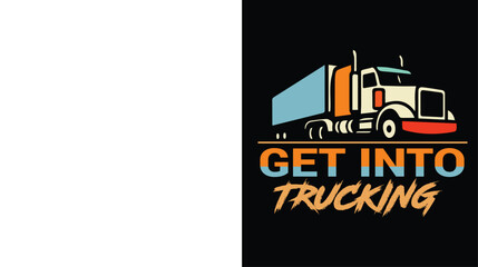trucking logo or truck t shirt design ©  Md Solayman