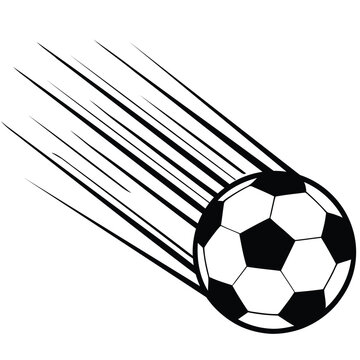 Soccer Ball Diagonal Upward Zoom Trail SVG for Sports Marketing Launch Campaigns Athletic Brand Announcements Energetic Promotional Assets