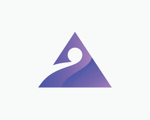 Fototapeta premium Abstract Modern Letter A Logo Design