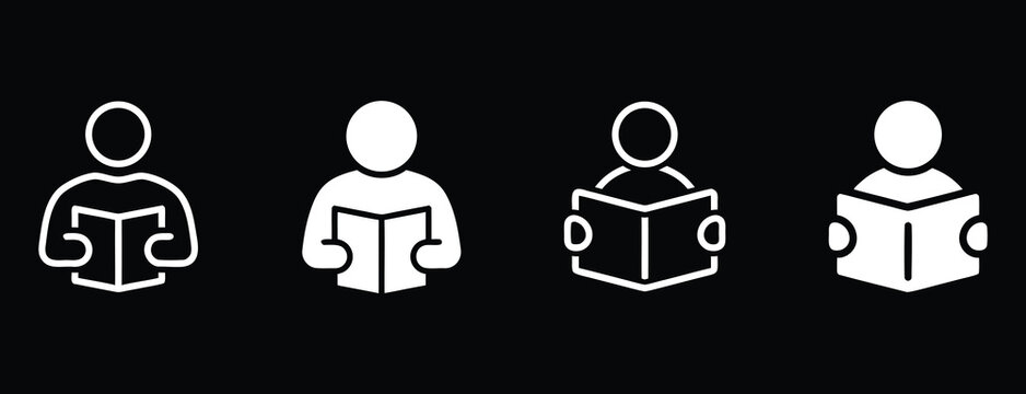 Minimal User Profile Icon Set. Modern Avatar Outline and Filled Symbols Collection. Simple Account Interface Vector for App  Web and Social Media Design