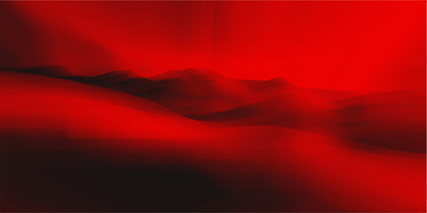 abstract crimson wave flows with ethereal darkness, creating a visually striking and moody abstract design with a sense of depth and drama. © NOT BAD