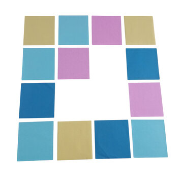 Colorful 3x3 grid pattern icon set