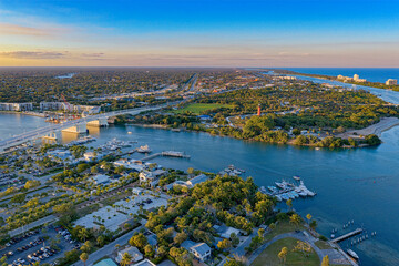 aerial view of Jupiter Inlet © Bruce