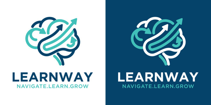 logo design combination of brain and arrow, investment, intelligence, profit, smart, logo design vector, icon, symbol, idea, creative.