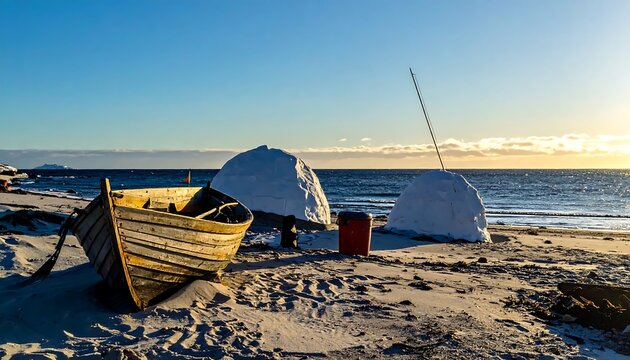 Snowy Beach