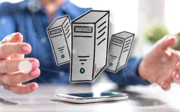 Concept of desktop computer