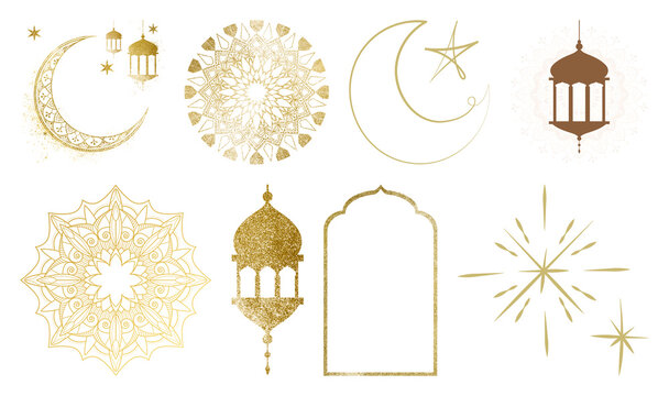 Elegant Islamic decorative elements collection