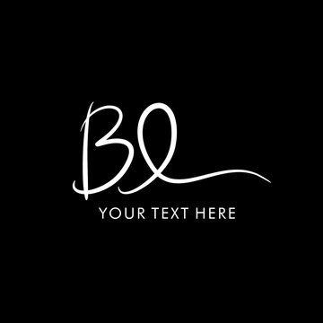 BL Logo, BL Initials, BL Monogram, Elegant Handwritten BL Monogram Initials, BL Signature Logo Design, BL Letters