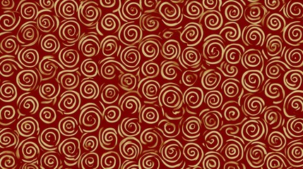 Fototapeta premium Chinese seamless pattern with curly lines background