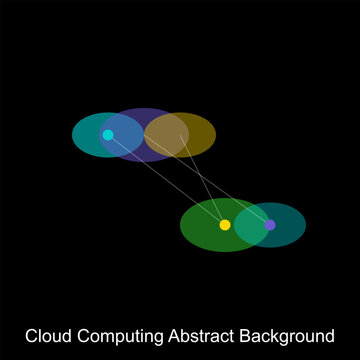 Cloud Computing Abstract Background Design