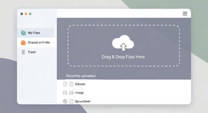 A screenshot shows a computer screen with a file upload interface on a desktop.