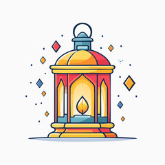 Obraz premium Ramadan Lantern Illustration