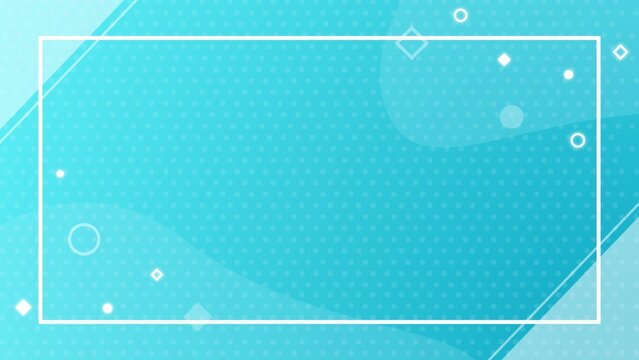 Gradient and geometric simple and cute business frame background