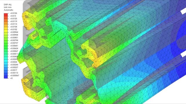 Mechanic simulation engineering - Stress and breakpoint analysis of Profile under force and moment conditions