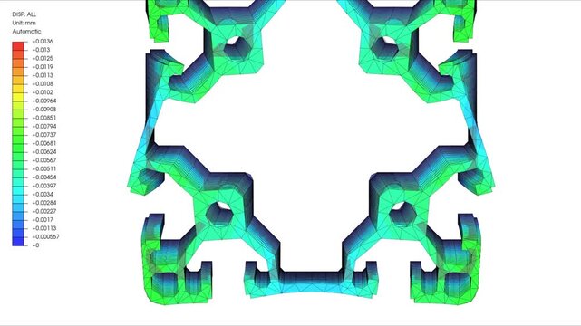 Mechanic simulation engineering - Stress and breakpoint analysis of Profile under force and moment conditions