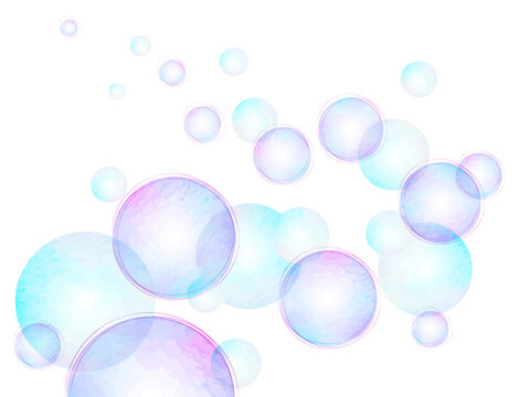 カラフルな球体の背景イラスト