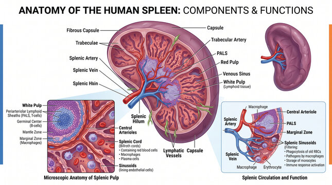 human spleen anatomy
