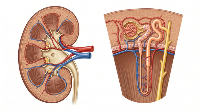 human body drawn vector illustration of an anathomy