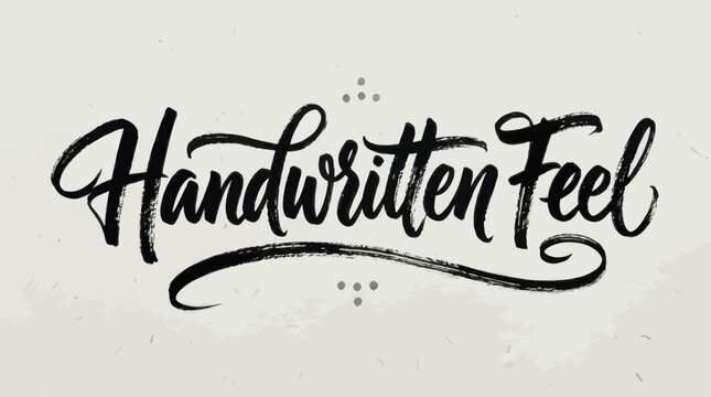Handwritten Feel Brush Script Font - Artistic Typography Design