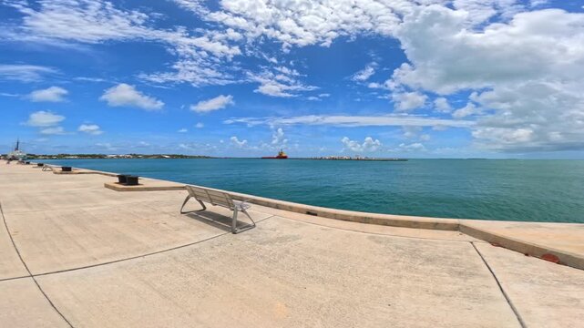 Stock video Truman Waterfront Park in Key West Florida