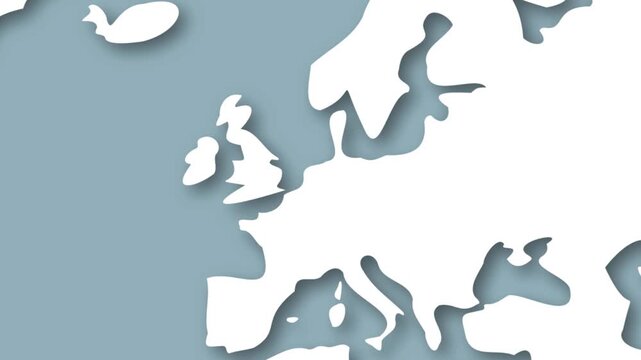 Netherlands Map Emerging from World Map Animation with Smooth Zoom Effect