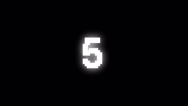 Analog Countdown Timer 10 to 0, Alpha Channel Transparent