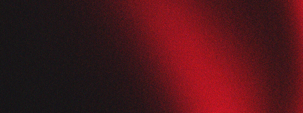 Abstract grain texture with soft red to black gradient light leak creating an atmospheric and artistic visual effect for design.