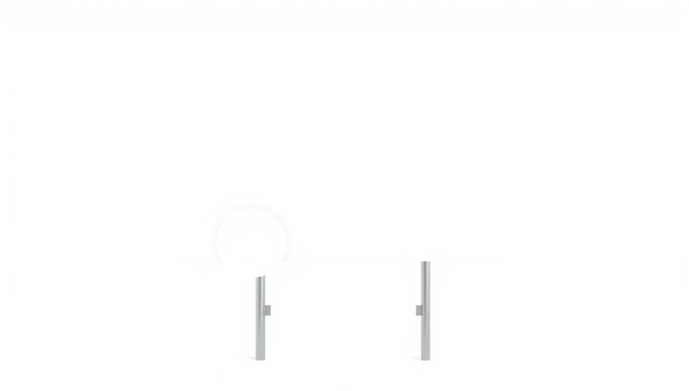 Two vertical bars with knobs